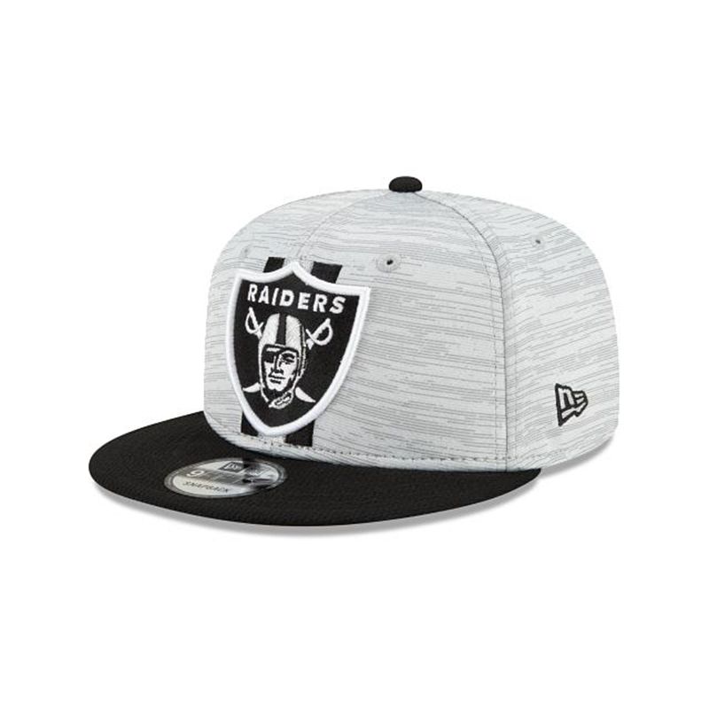 NFL Las Vegas Raiders Official Training 9Fifty Snapback (PKT4059) - Black New Era Caps